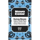 Nova Color 12 gr Mavi Toz Kumaş Boyası, Naylon Pamuk Yün ve İpek İçin Uygun