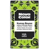 Nova Color 12 gr Yeşil Kumaş Boyası Toz Tekstil Boyası Kot Pantalon Gömlek Tişört İçin