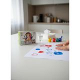 Nova Color 12’li Parmak Boyası Seti Renkli Kapaklı 20,5 x 24 cm Anaokulu Kullanımı İçin