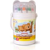 Nova Color 24'lü N.color Jel Mum Boya Canlı Renklerle Boyama ve Etkinlik İçin Kutulu Set