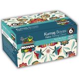 Nova Color 6 Ana Renk Kumaş Boyası 30 ml Renkli Tekstil Boyası Tişört Çanta İçin 1 Paket