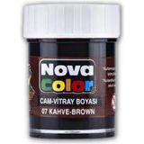 Nova Color Cam Boyası Vitray Boyası 25 ml - Kahverengi