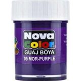 Nova Color Guaj Boya Mor Şişe - 4 Adet