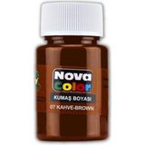 Nova Color Kahverengi Kumaş Boyası Tişört Çanta Tekstil Boyası 30 ml 1 Adet Nova Color Kumaş Boyası Kahverengi 1 Adet