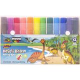 nova color keçeli kalem 12 renk set jumbo nc-874 - Yok