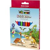 Nova Color Keçeli Kalem Felt-Tip Pens- 12 Li - Çok Renkli - 15