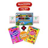 Nova Color Kids Silinebilir Mumpastel Boya 12 Renk+eğitici Boyamalar