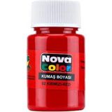 Nova Color Kumaş Boyası 12 Li Paket Kırmız