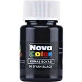 Nova Color Kumaş Boyası 35 cc Siyah - 4 Adet