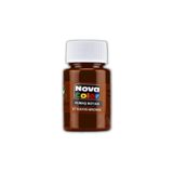 Nova Color Kumaş boyası, canlı renkler, solmaz, tişört, çanta, tekstil boyası-Kahverengi 30ml-1 Adet