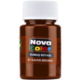 NOVA COLOR KUMAŞ BOYASI ŞİŞE 35CC KAHVE NC-165