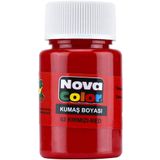 NOVA COLOR KUMAŞ BOYASI ŞİŞE 35CC KIRMIZI NC-160