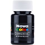NOVA COLOR KUMAŞ BOYASI SİYAH 30CC