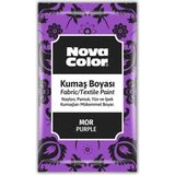 Nova Color Mor Kumaş Boyası 12 gr Tekstil Kumaş Boyası Renkli Boyama İçin Uygun