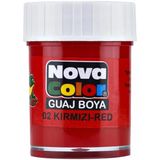Nova Color Nc-104 Guaj Boya Şişe Kırmızı (12 Li Paket)