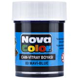 Nova Color NC-151 Mavi Şişe Su Bazlı Cam Boyası