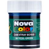 Nova Color NC-152 25 ml Yeşil Su Bazlı Cam Boyası