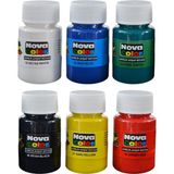 Nova Color NC-180 Akrilik Boya 6 Lı Takım - Beyaz 02125