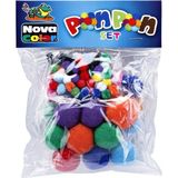 Nova Color NC-350 Renkli Ponpon 30CM - Çok Renkli