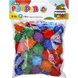 Nova Color NC-885 SiMli Ponpon 30 Mm Çocuklar İçin Güvenli Renkli 50 Adet