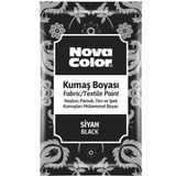 Nova Color NC-904 Siyah 12 gr Toz Kumaş Boyası