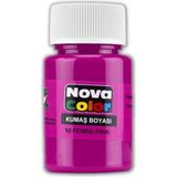 Nova Color Pembe Kumaş Boyası 30 ml Tekstil Boyası Yılanabilir Özellikli Renkli Seçenek