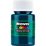 Nova Color Renk Seçenekli Tek Şişe Kumaş Boyası 30ML - Yeşil