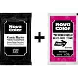 Nova Color Siyah Kumaş Boyası + Sabitleyici - Genel