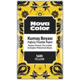 Nova Color Toz Kumaş Boyası 12 gr Sarı Renk Tekstil Boyası Kot Pantalon Gömlek Tişört İçin
