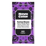 Nova Color Toz Kumaş Boyası Mor - 4 Adet ve 1 Adet Sabitleyici