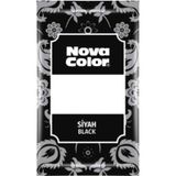 Nova Color Toz Kumaş Boyası Siyah - 4 Adet Ve 1 Adet Sabitleyici Siyah