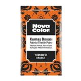 Nova Color Toz Kumaş Boyası Turuncu - 4 Adet ve 1 Adet Sabitleyici