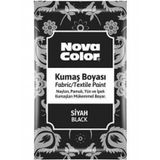 Nova Color Toz Siyah 12 gr Kumaş Boyası