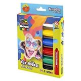 Nova Color Yüz Boyası 6'lı Yeşil Siyah Beyaz Mavi Kırmızı Sarı 16 Gr Her Yaş İçin