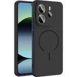 Nova Global Redmi Note 14 4g Kılıf M-Safe Şarj Özellikli Zore Meta Kapak - Siyah
