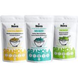 Nova Granola Mix Paket 4 (Hindistan Cevizli ve Limonlu-Kakao, Muz ve Fındıklı-Elmalı ve Cevizli) 340 gr x 3 - 1,2 kg