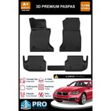 Nova Krom Bmw 5 Serisi F10 X-Drive 3D Pro Havuzlu Paspas 2013-2017 - Siyah