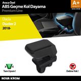 Nova Krom Dacia Duster 2 Kol Dayama Kolçak Çelik Ayaklı Abs Siyah 2018-2023