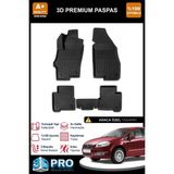 Nova Krom Fiat Linea 3D Pro Havuzlu Paspas 2007-2018 - Siyah