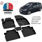 Nova Krom Ford C-Max 4d Havuzlu Paspas 2003-2010 - Siyah