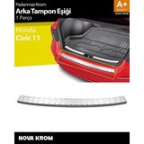 Nova Krom Honda Civic 11 Krom Arka Tampon Eşiği 2021 Üzeri