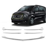 Nova Krom Mercedes Vito W447 Krom Ön Panjur Geniş Model 5 Prç. 2014-2020