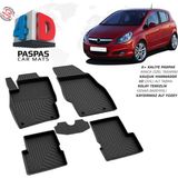 Nova Krom Opel Corsa D 4d Havuzlu Paspas 2007-2014 - Siyah