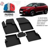 Nova Krom Peugeot 3008 Active 4d Havuzlu Paspas 2016-2023 - Siyah