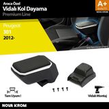 Nova Krom Peugeot 301 Abs Vidalı Kol Dayama Kolçak Gri 2012-2017