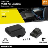 Nova Krom Peugeot 301 Abs Vidalı Kol Dayama Kolçak Siyah 2012-2017