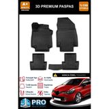 Nova Krom Renault Clio 4 3D Pro Havuzlu Paspas 2012-2019 - Siyah