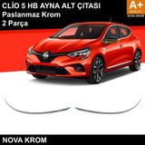 Nova Krom Renault Clio 5 Krom Ayna Alt Çıtası 2 Prç. 2019 ve Üzeri