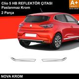 Nova Krom Renault Clio 5 Krom Reflektör Çıtası 2 Prç. 2019 ve Üzeri