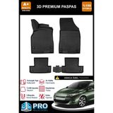 Nova Krom Renault Megane 3 Sw 3D Pro Havuzlu Paspas 2010-2015 - Siyah